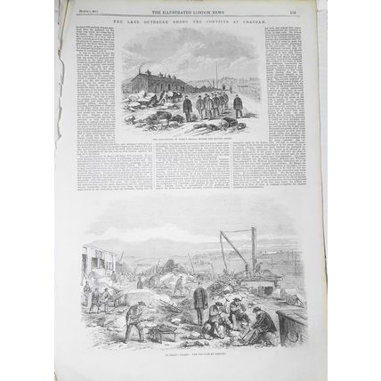 The Late Outbreak Among the Convicts at Chatham - Illustrated London News, 1861