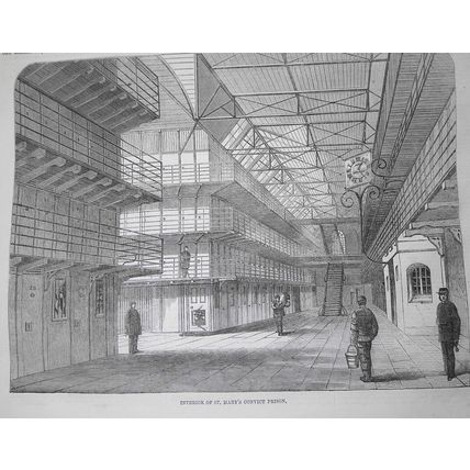 The Late Outbreak Among the Convicts at Chatham - Illustrated London News, 1861