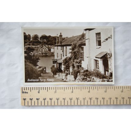 vintage postcard Bodinnick Ferry, Fowey, Cornwall