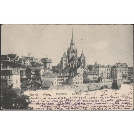La Cité, Lausanne, 1902 - Charnaux Frères CPA