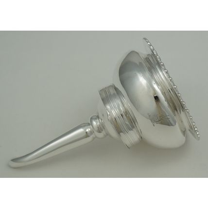 High quality 6" Silver Wine Funnel, London 1837, George Fox, 154mm, 128g.
