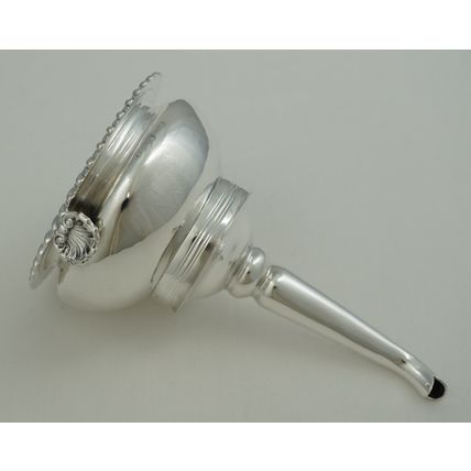 High quality 6" Silver Wine Funnel, London 1837, George Fox, 154mm, 128g.