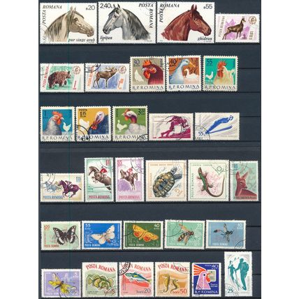 737 Stamp Selection - Romania - Used Hinged & Cancelled to Order