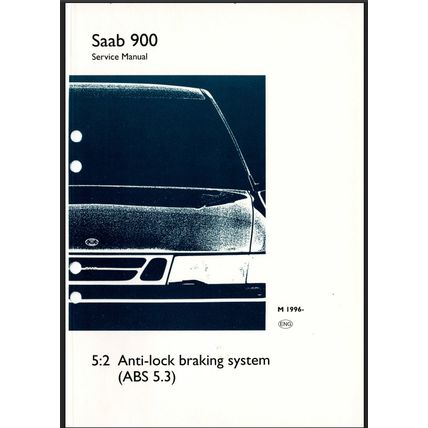 Saab 900 Antilock Braking System Workshop Manual 1996 199526088 PDF