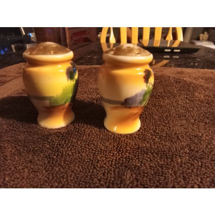 Old Vintage Luster Wear Salt & Pepper Shakers 3" Tall Made In Japan 1930/40s