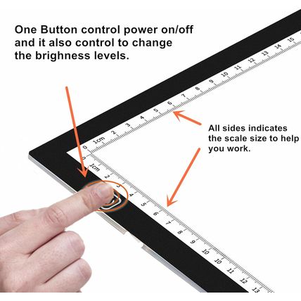 A2 Extra Large Tracing LED Light Pad Kits for Diamond Art, Sketching, Painting -