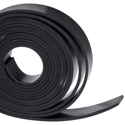 TORRAMI Solid Neoprene Rubber Strips Roll 1/8 (.125) Inch Thick X 1 Inch Wide X
