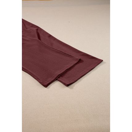 Red Dahlia Solid Color Ribbed Ruffle Tank Top and Pants Set