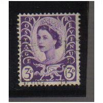 1958/67 GB WALES 3DLILAC F/U SGW1