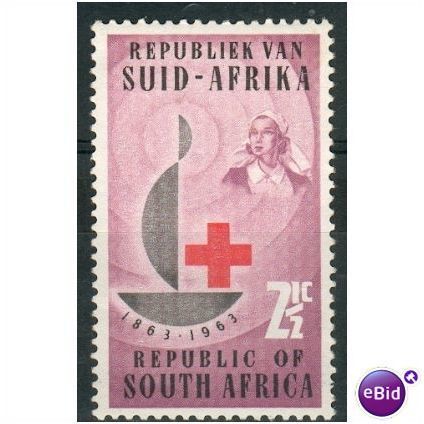 South Africa 1963 - SG 225 - 2&1/2c International Red Cross Centenary MNH