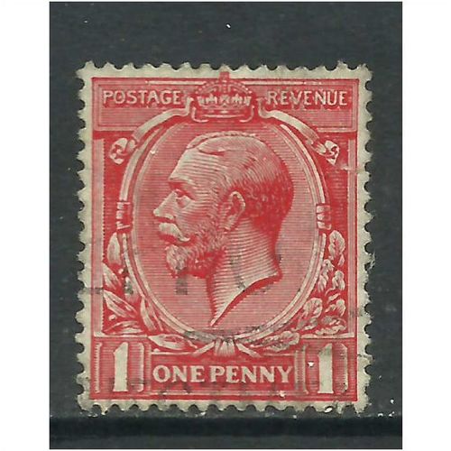 GB 1924 - 26 KGV 1d Scarlet Stamp Wmk 111 SG 419.(A555