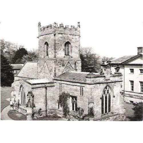 Kedleston, Derbyshire - All Saints Church - English Life postcard c.1960s