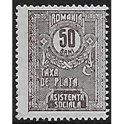 Zp Mi 20: Postal Tax Postage Due Stamp: 50 b. brown Numeral.