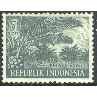 Indonesia 1960 - SG830 - 5s grey - Palm Oil - unused hinged