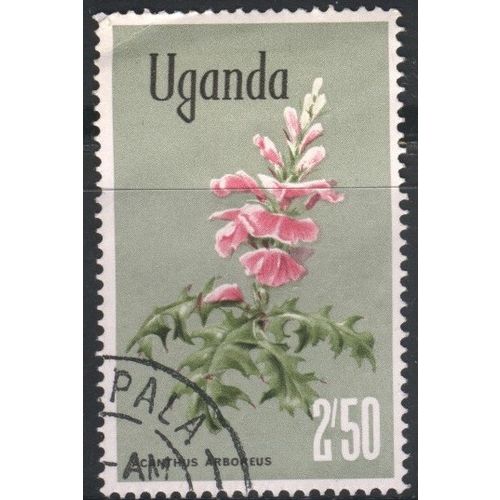 Uganda 1969 - SG142a - 2s.50 multi - "Acanthus arboreus" - used