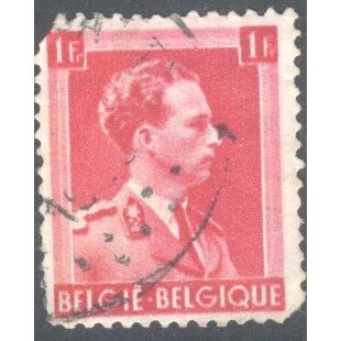 Belgium 1936 - SG747 - 1f red - King Leopold 111 - used 14