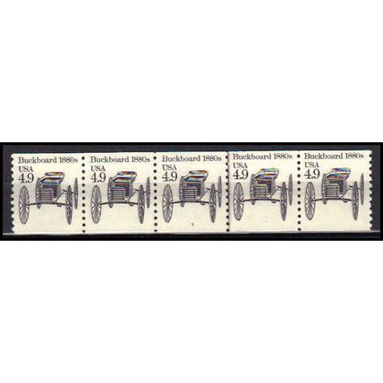 2124 4.9c Buckboard Very Fine MNH Dry Gum PNC 3/5 X0247