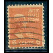 Used 811 6c John Q. Adams Just Clears M08752