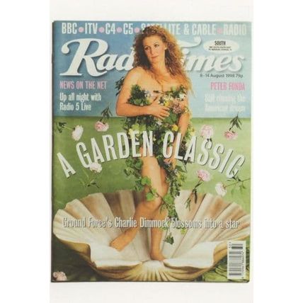 Charlie Dimmock Gardening Book Author Peter Fonda BBC Postcard