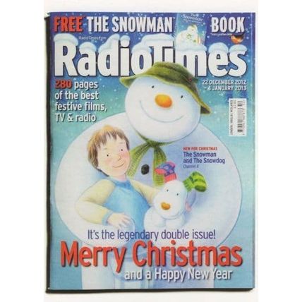 Raymond Briggs The Snowman Book Radio Times BBC Xmas Postcard