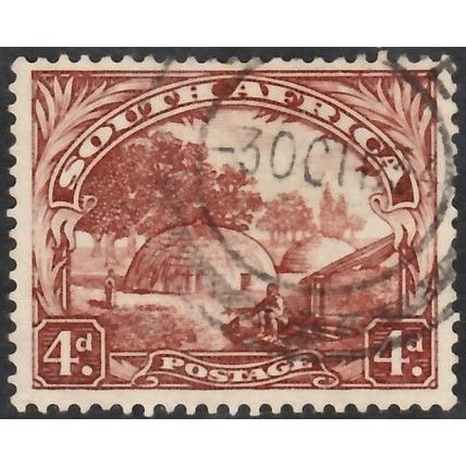 South Africa, 1927-28 4d Orange Tree, SG 35b (Scott #28a), used