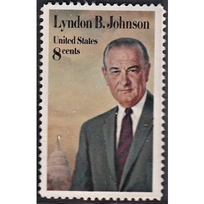 USA, 1973 8c Lyndon Johnson, SG 1509 (Scott #1503), used,