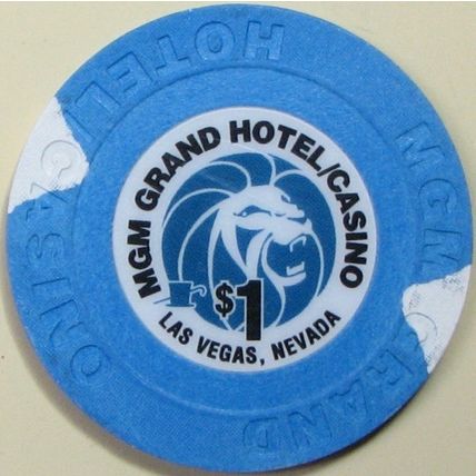 MGM Grand. $1 Casino Chip. Las Vegas, NV. Z21.