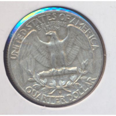 1961-D Washington 90% Silver Quarter, Circulated & Ungraded