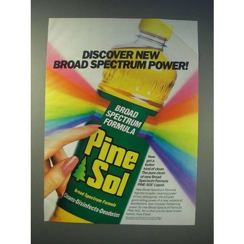 1989 Broad spectrum Formula Pine-Sol Liquid Ad