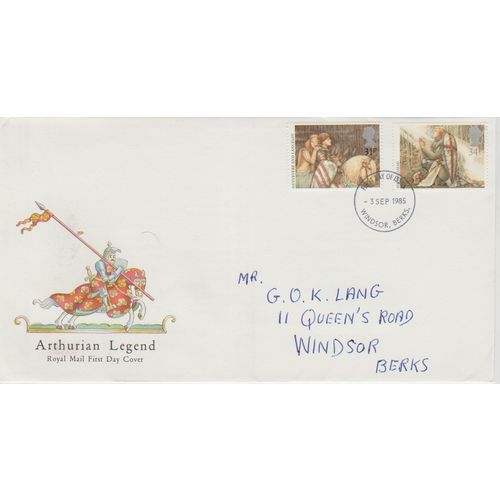 GB 1985 Arthurian Legends 31 & 34p GPO FDC Windsor pm see others