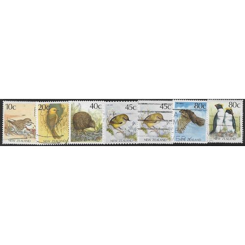 1988/1995 7 different values - fine used (o) - BIRD