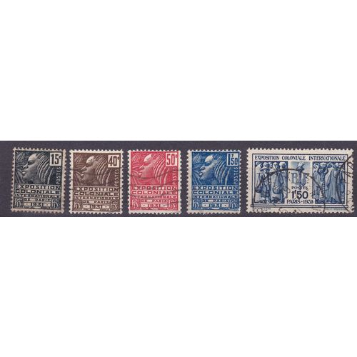 FRANCE 1930 INTERNATIONAL COLONIAL EXHIBITION SET USED SG488-92