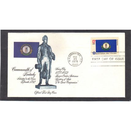 FDC Fleetwood 1647 13c Kentucky (Cachet-U/A) CV39719