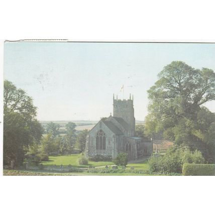All Saints Church Burnham Thorpe Norfolk Postcard 1978 posted VGC
