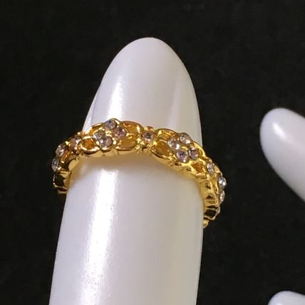 Ring Simple Hollow 14k Yellow Gold Plate #288 USA Seller
