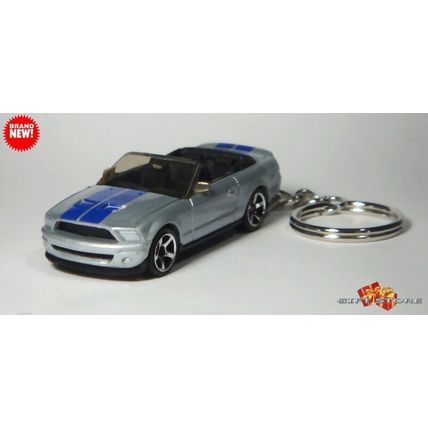 RARE HTF KEY CHAIN SILVER BLUE FORD MUSTANG SHELBY GT500 CUSTOM LIMITED EDITION