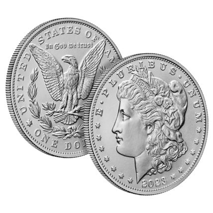 Morgan Silver Dollar Uncirculated Coin ( 23XE)