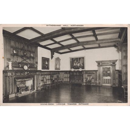 Postcard Dining Room, Wythenshawe Hall, Northenden, Manchester. Unposted