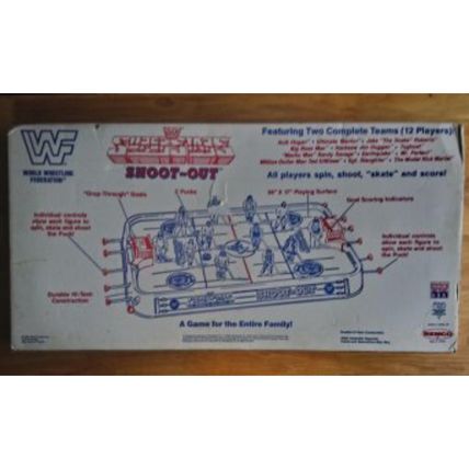 wwf ljn hasbro wrestling superstars hulk hogan table top shoot-out hockey game