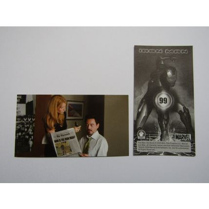 Marvel - Iron Man The Movie 2008 - Preziosi Sticker Drop-down Choice (e18)