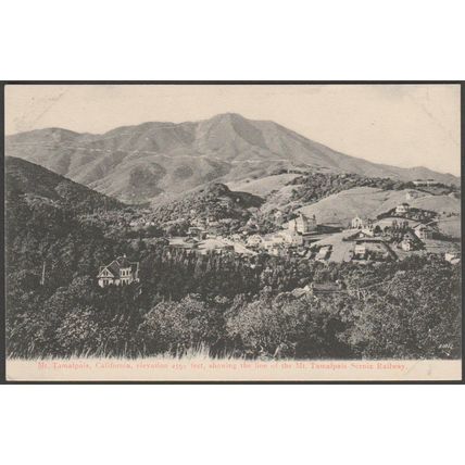 Mount Tamalpais, California, c.1905 - Rieder Postcard
