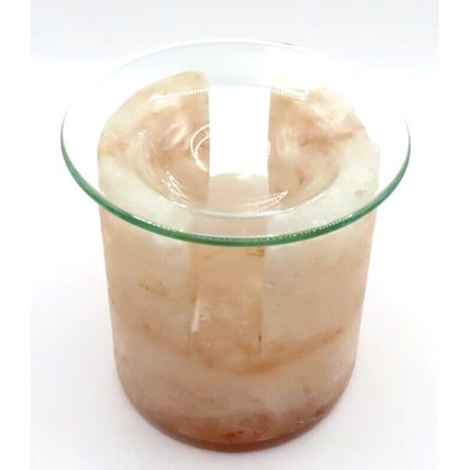 Rock Salt Oil Burner 10.5 CM Gift Home Decor Comes with 2 Free Tealights Scent