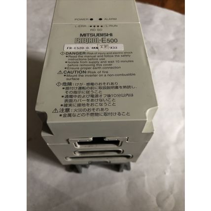 MITSUBISHI FREQROL-E500, FR-E520-0.4KN TF 3ph AC DRIVE 0.4KW INVERTER,BW