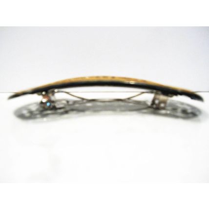 Faux wooden hair clamp clip barrette