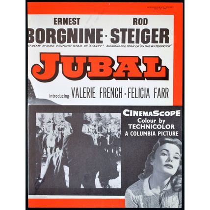 JUBAL 1956 Glenn Ford, Ernest Borgnine, Rod Steiger TRADE ADVERT #2