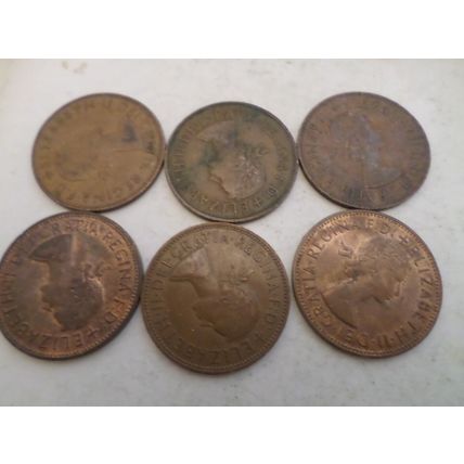 UK / GB - 30 - 1d (one penny) coins - dated 1967 #2