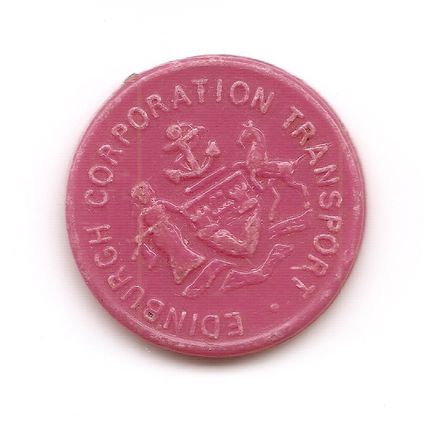 Edinburgh Corporation Transport - Three Pence Fare Token