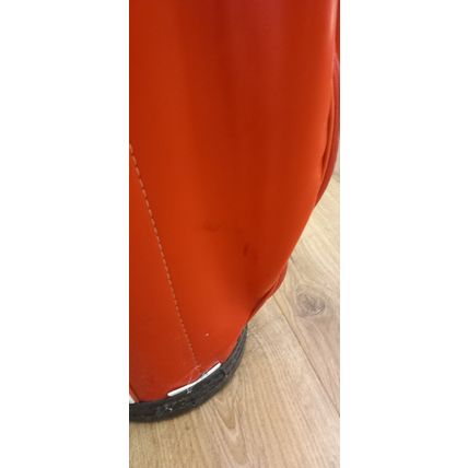 Vintage Red White Leather Golf Bag Holds 8 Clubs Individual Divider Tubes