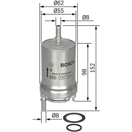 BOSCH Fuel Filter F5925 for Polo IV Golf V Fabia I Octavia II see ad 0450905925