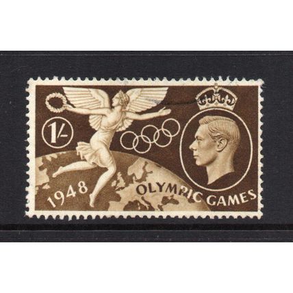 George VI - 1948 - 1/- Olympic Games (sg498) Used